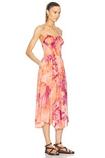 All That Remains Kai Dress in Plum & Peach Tie Dye, view 2, click to view large image.