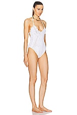 All That Remains Honey Maillot One Piece Swimsuit in White, view 2, click to view large image.