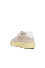 Autry Medalist Low Sneaker in Sand, view 3, click to view large image.