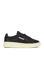 Autry Medalist Low Sneaker in Goat Black, view 1, click to view large image.