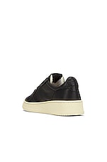 Autry Medalist Low Sneaker in Goat Black, view 3, click to view large image.