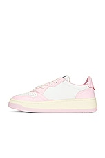 Autry Bicolor Medalist Sneaker in Blush Bride, view 5, click to view large image.