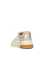 Autry CLC Sneaker in White, Silver & Candging, view 3, click to view large image.