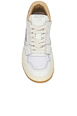 Autry CLC Sneaker in White, Silver & Candging, view 4, click to view large image.