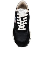 Autry Reelwind Sneaker in White & Black, view 4, click to view large image.