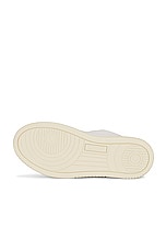 Autry Medalist Low Sneaker in Leather White & White, view 6, click to view large image.