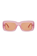 THE ATTICO Marfa Sunglasses in Pink, view 1, click to view large image.