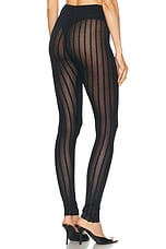 THE ATTICO Sheer Tights in Black, view 3, click to view large image.
