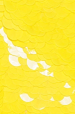 THE ATTICO Allium Mini Dres in Yellow, view 4, click to view large image.
