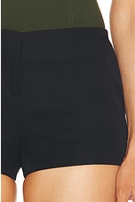 THE ATTICO Tailored Short in Black, view 6, click to view large image.