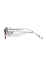 THE ATTICO Mini Marfa Sunglasses in Smoke, Silver, & Brown, view 3, click to view large image.