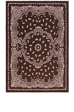 THE ATTICO Beach Towel in Brown, Beige, & White, view 1, click to view large image.