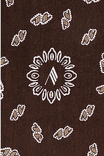 THE ATTICO Beach Towel in Brown, Beige, & White, view 5, click to view large image.