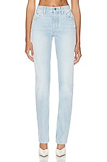THE ATTICO Girlfriend Long Pant in Sky Blue, view 1, click to view large image.