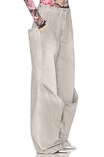 THE ATTICO Baggy Wide Leg in Vintage Grey, view 2, click to view large image.