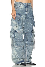 THE ATTICO Fern Long Pant in Blue Bleach, view 2, click to view large image.