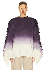 THE ATTICO Rundie Sweater in Purple Multishades, view 1, click to view large image.