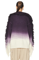THE ATTICO Rundie Sweater in Purple Multishades, view 3, click to view large image.