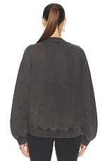 THE ATTICO Oversized Sweatshirt in Black Fade, view 4, click to view large image.