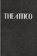 THE ATTICO Oversized Sweatshirt in Black Fade, view 6, click to view large image.