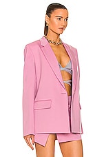 THE ATTICO Bianca Blazer in Orchid Haze, view 3, click to view large image.