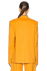 THE ATTICO Bianca Blazer in Pumpkin, view 3, click to view large image.