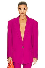 THE ATTICO Glen Blazer in Super Pink, view 1, click to view large image.