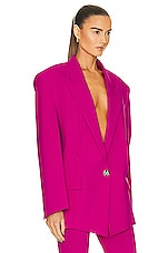 THE ATTICO Glen Blazer in Super Pink, view 2, click to view large image.