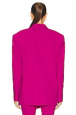 THE ATTICO Glen Blazer in Super Pink, view 3, click to view large image.