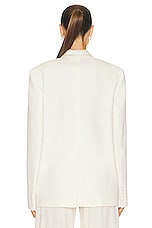 THE ATTICO Bianca Blazer in Milk, view 3, click to view large image.