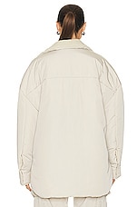 THE ATTICO Short Coat in Ivory, view 4, click to view large image.