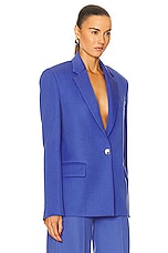 THE ATTICO Single Breasted Blazer in Violet, view 2, click to view large image.