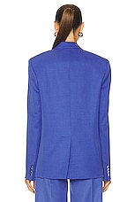 THE ATTICO Single Breasted Blazer in Violet, view 3, click to view large image.