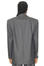 THE ATTICO Oversized Blazer in Grey, view 3, click to view large image.