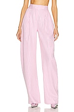 THE ATTICO Gary Long Pant in Sugar Pink, view 1, click to view large image.