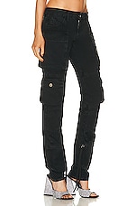 THE ATTICO Essie Long Pant in Black, view 2, click to view large image.
