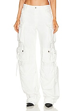 THE ATTICO Fern Long Pant in White, view 1, click to view large image.