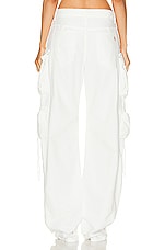 THE ATTICO Fern Long Pant in White, view 4, click to view large image.