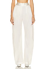 THE ATTICO Gary Long Pant in Milk, view 1, click to view large image.