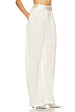 THE ATTICO Gary Long Pant in Milk, view 2, click to view large image.