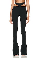 THE ATTICO Remi Long Pant in Black, view 1, click to view large image.