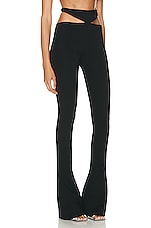 THE ATTICO Remi Long Pant in Black, view 2, click to view large image.