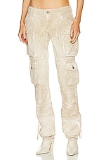 THE ATTICO Essie Long Pant in Natural Marble, view 1, click to view large image.