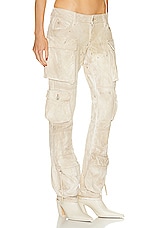 THE ATTICO Essie Long Pant in Natural Marble, view 2, click to view large image.