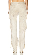 THE ATTICO Essie Long Pant in Natural Marble, view 3, click to view large image.