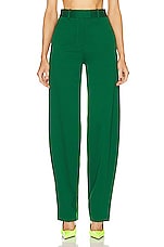 THE ATTICO Jagger Long Pant in Emerald, view 1, click to view large image.