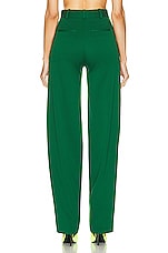 THE ATTICO Jagger Long Pant in Emerald, view 3, click to view large image.