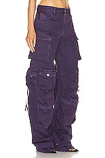 THE ATTICO Fern Long Pant in Purple, view 2, click to view large image.