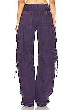 THE ATTICO Fern Long Pant in Purple, view 3, click to view large image.