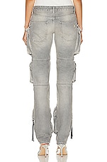 THE ATTICO Essie Long Pant in Grey, view 3, click to view large image.